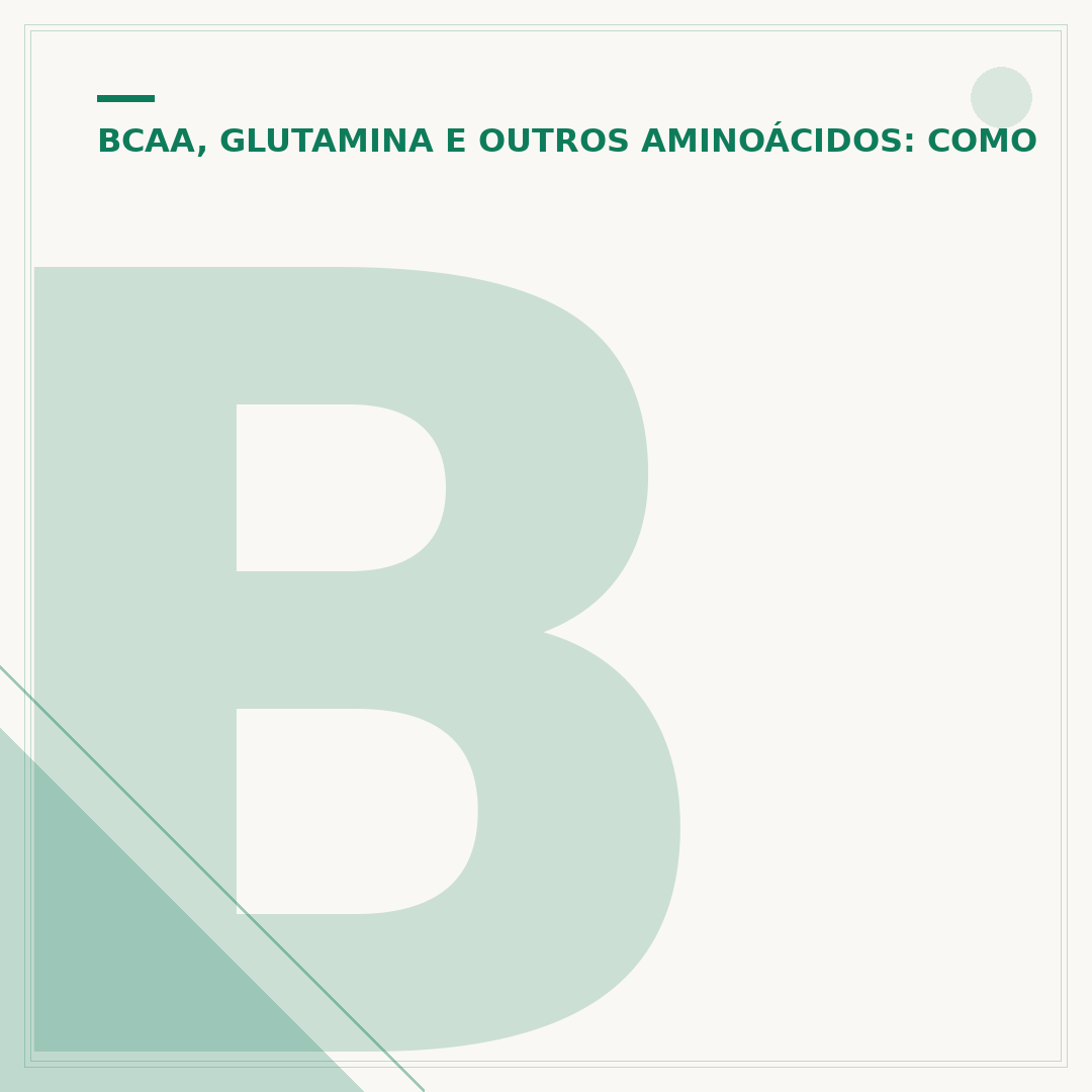 BCAA: Antes ou depois do treino?