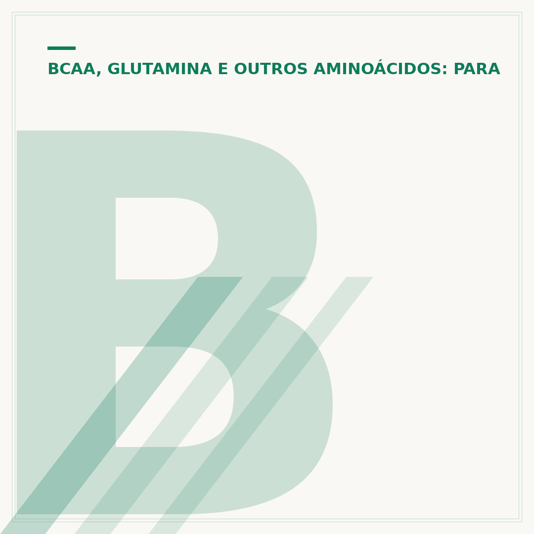 Benefícios da Glutamina