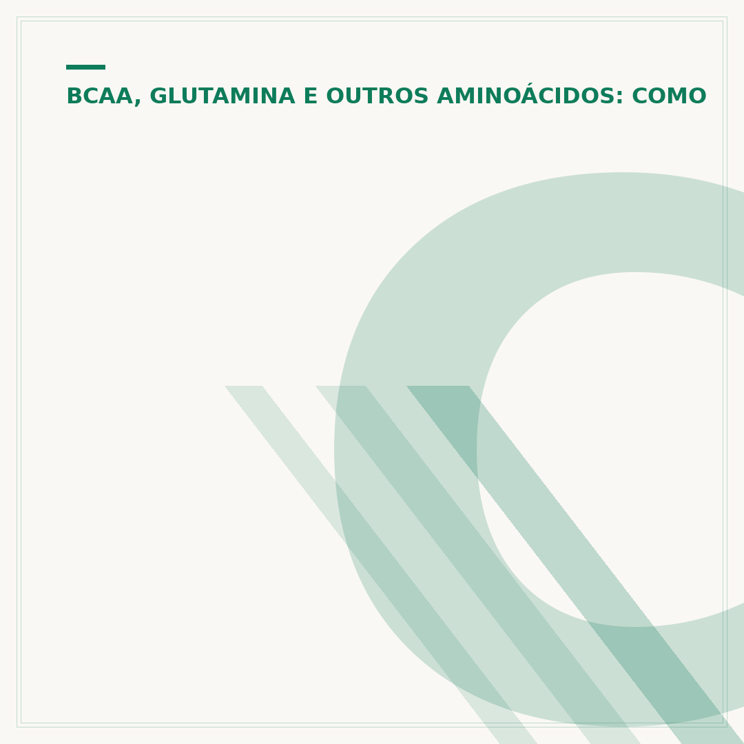 Como tomar BCAA em cápsulas