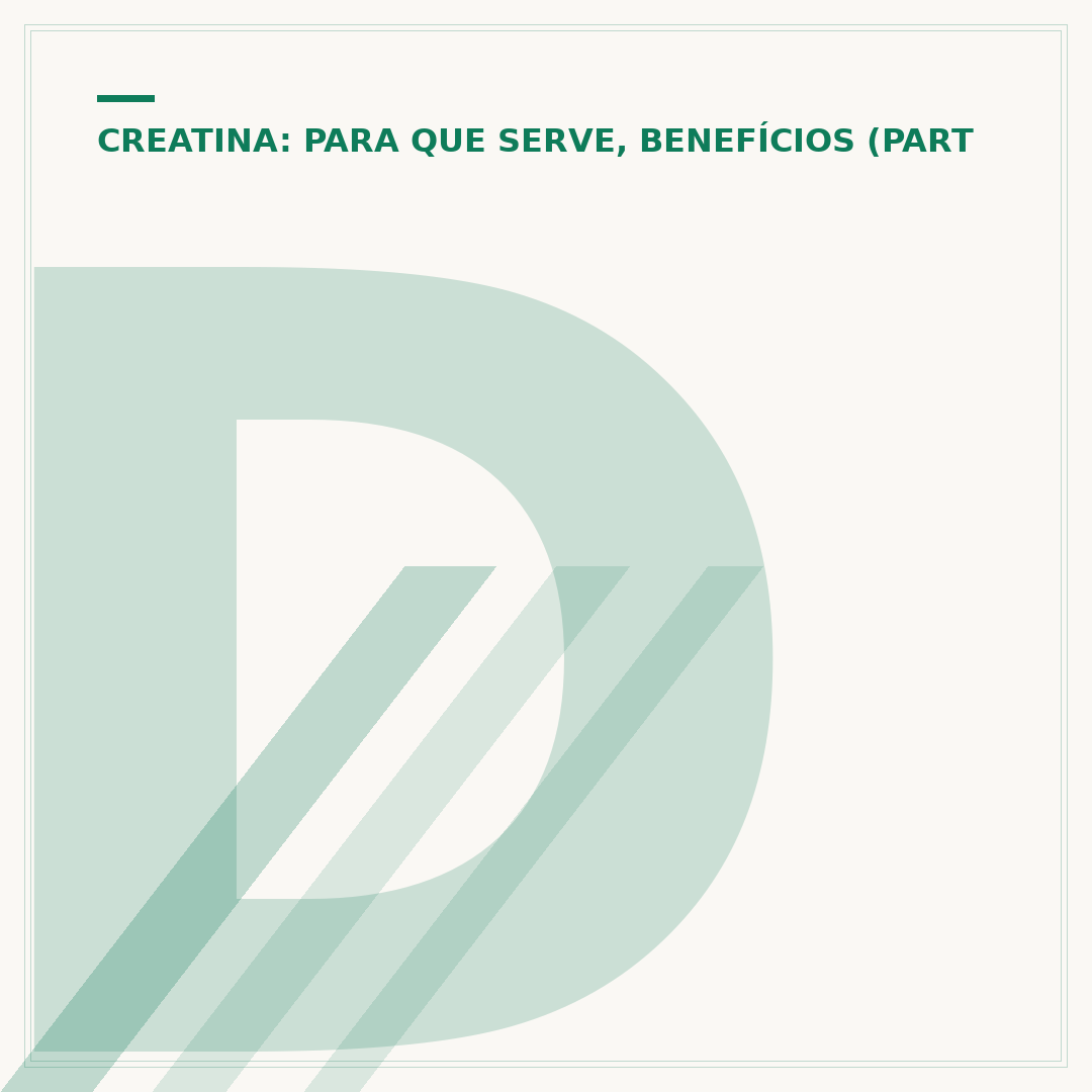 De onde vem a creatina: origens natural e sintética