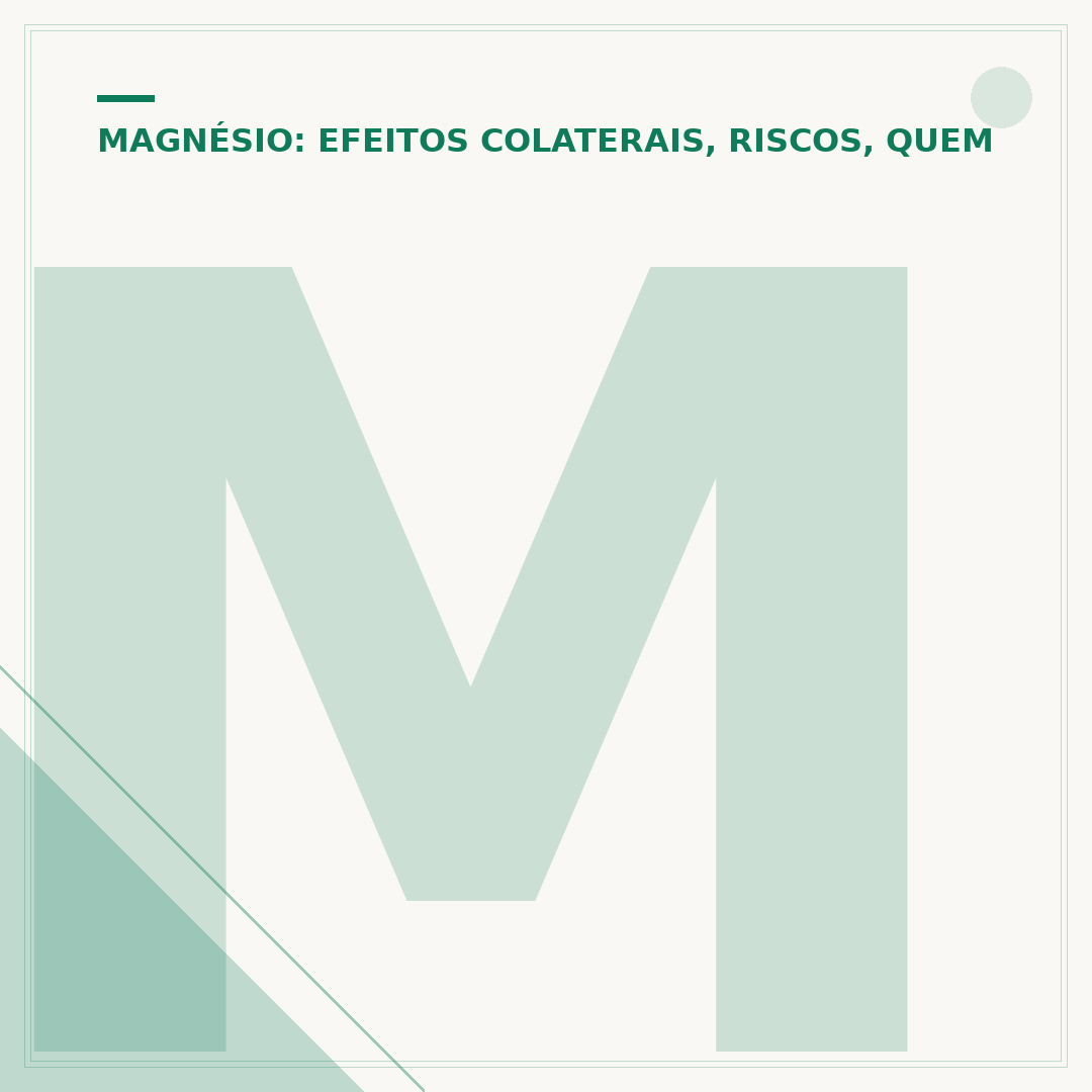 Magnésio dimalato: efeitos colaterais