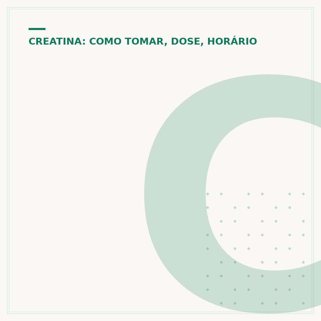 Como medir a quantidade de creatina