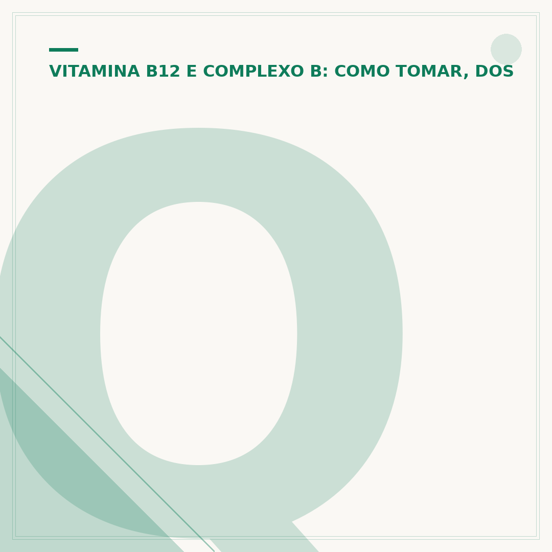 Qual a melhor forma de tomar vitamina B12?