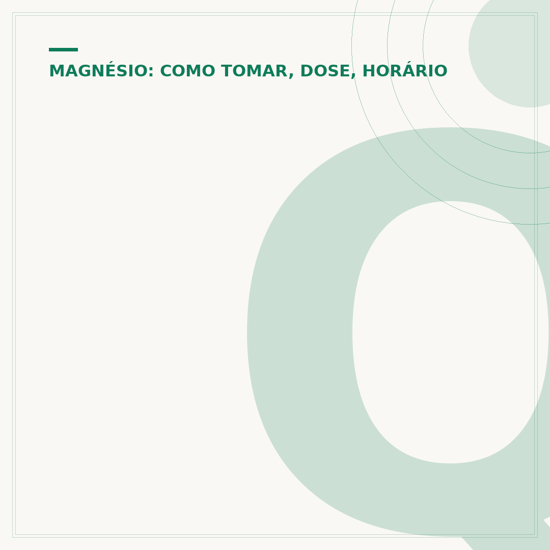 Qual o melhor horário para tomar magnésio Pro 3?