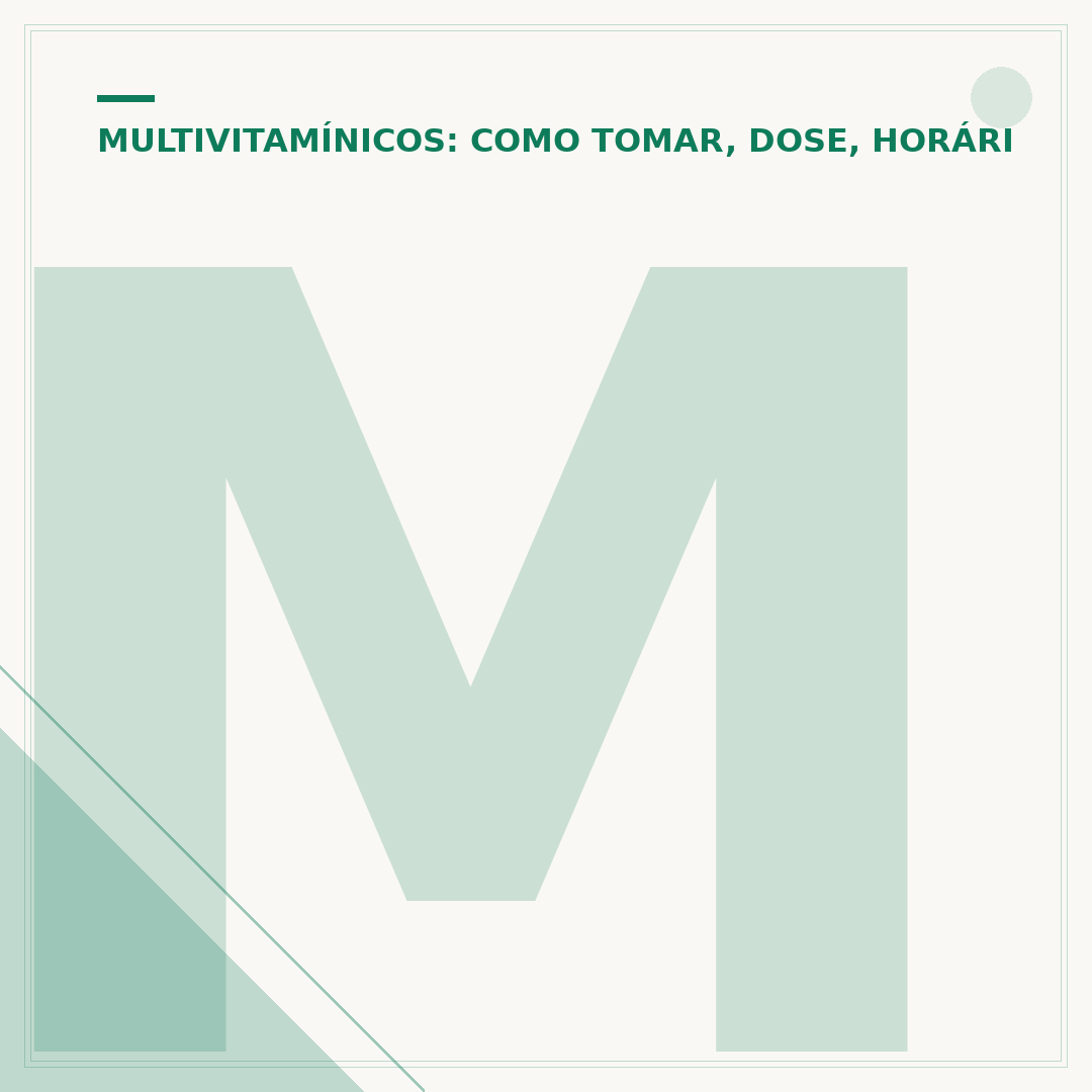 Melhor horário para tomar multivitaminico: dicas e rotinas