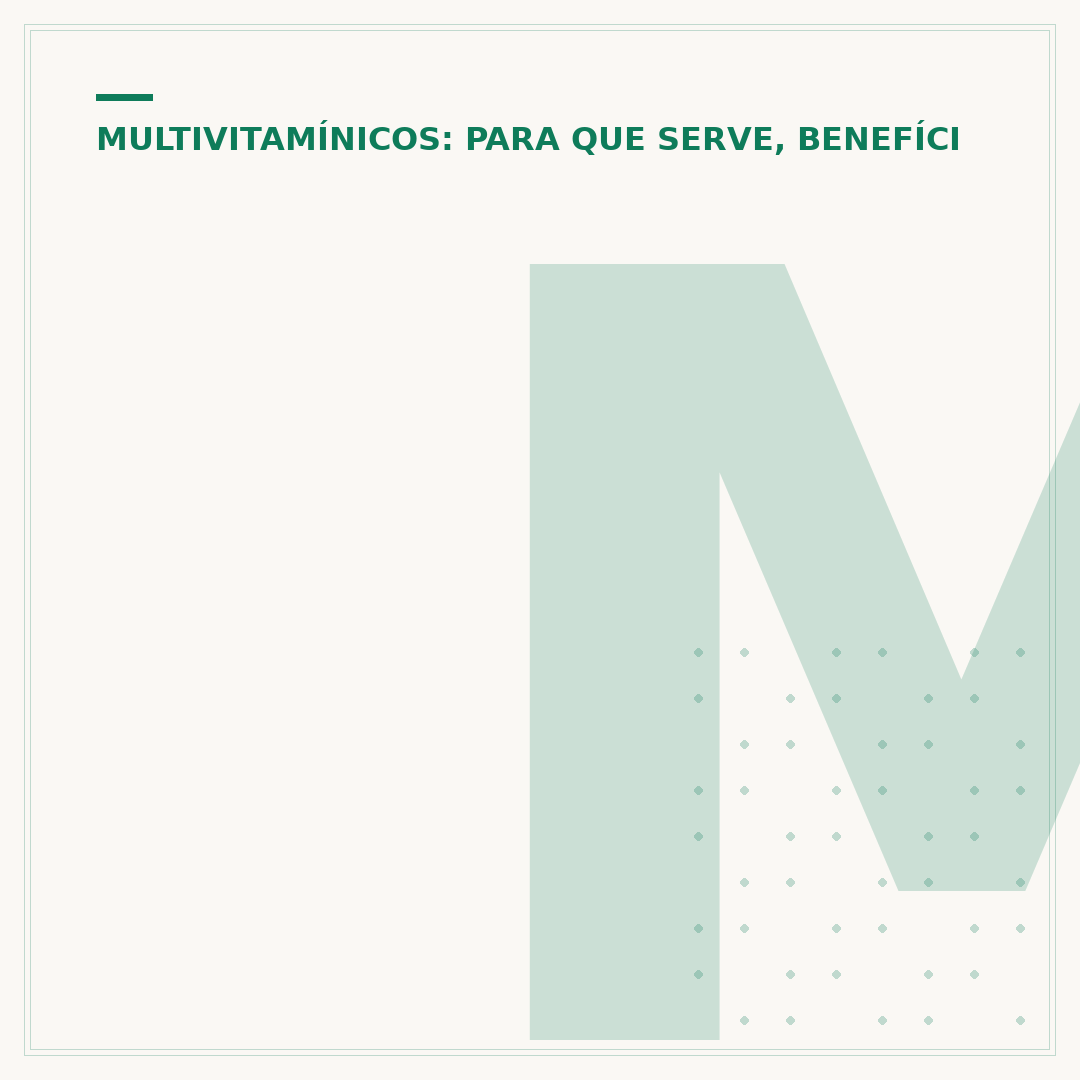 Multivitamínico homem: como escolher e benefícios
