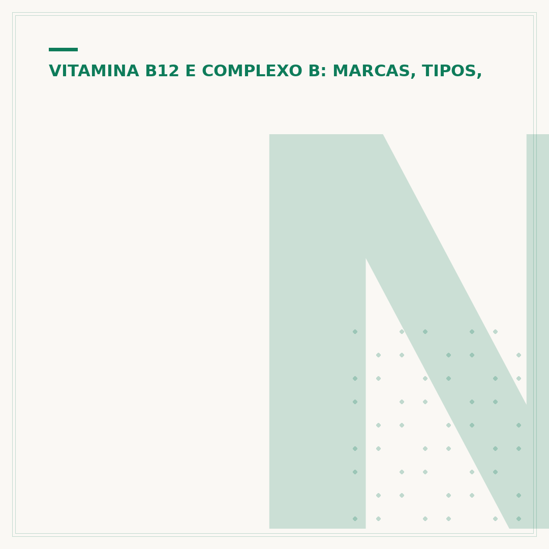 Nome das vitaminas do complexo B
