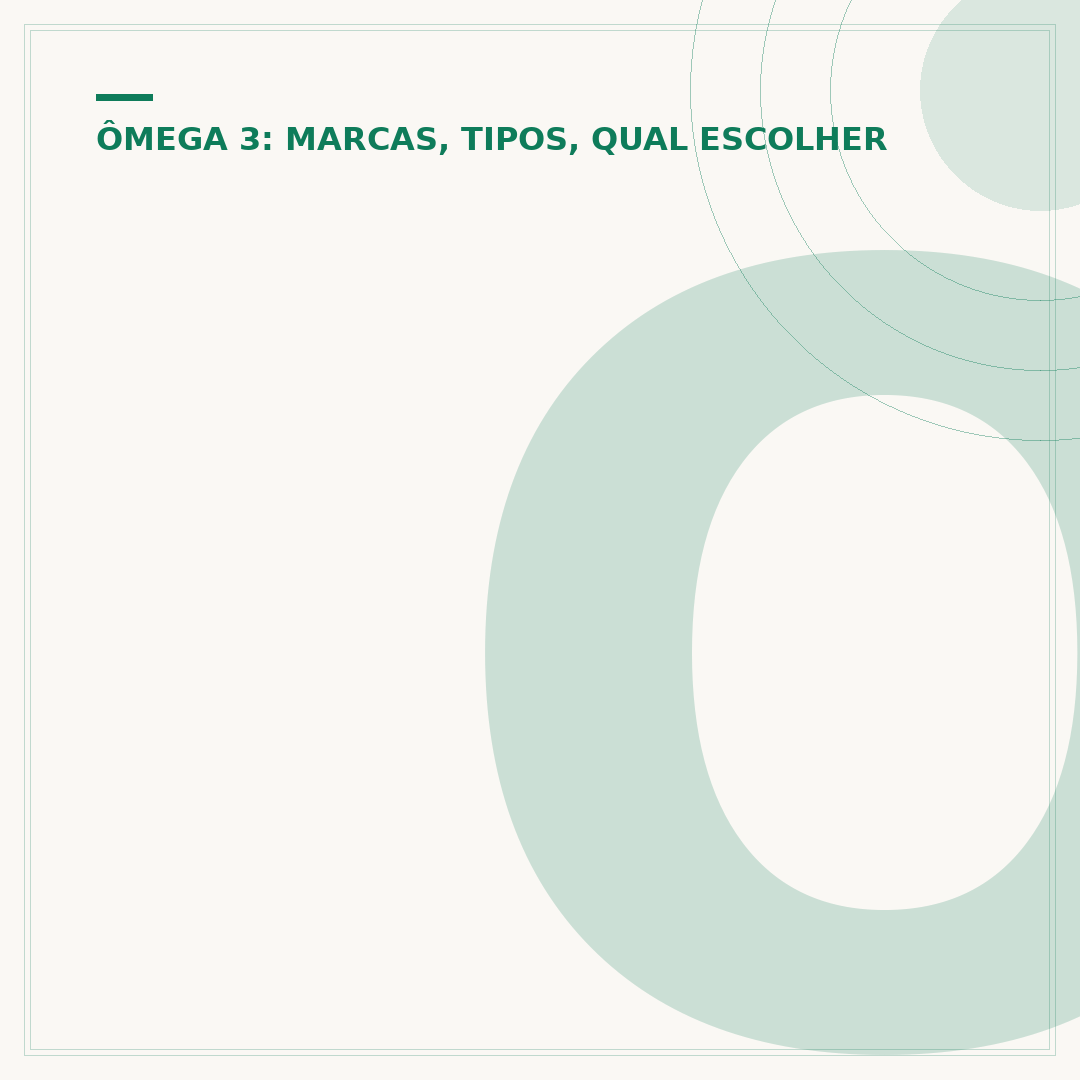 Ômega 3 com certificação IFOS: o que saber
