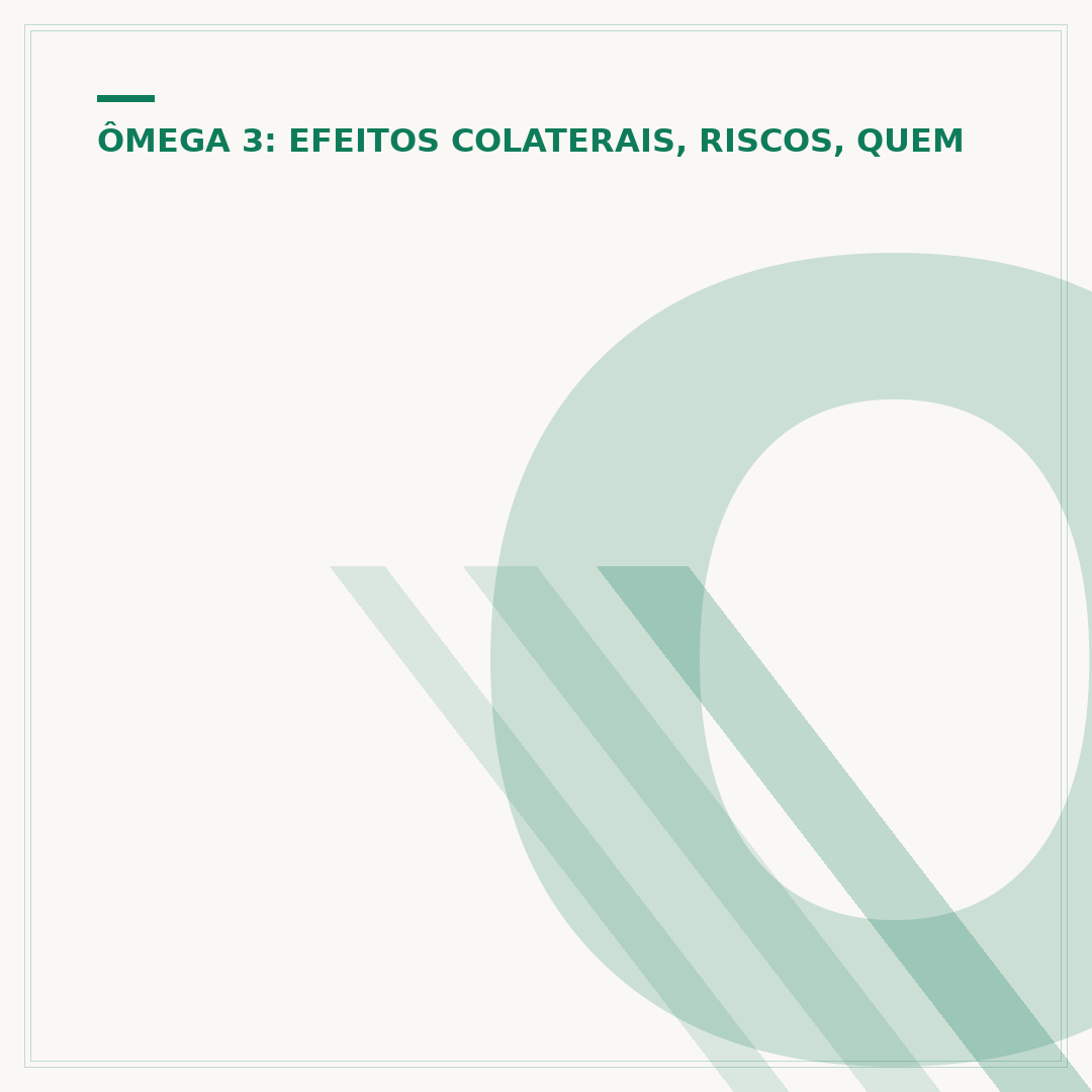 Ômega 3 faz mal para os rins? Entenda os riscos