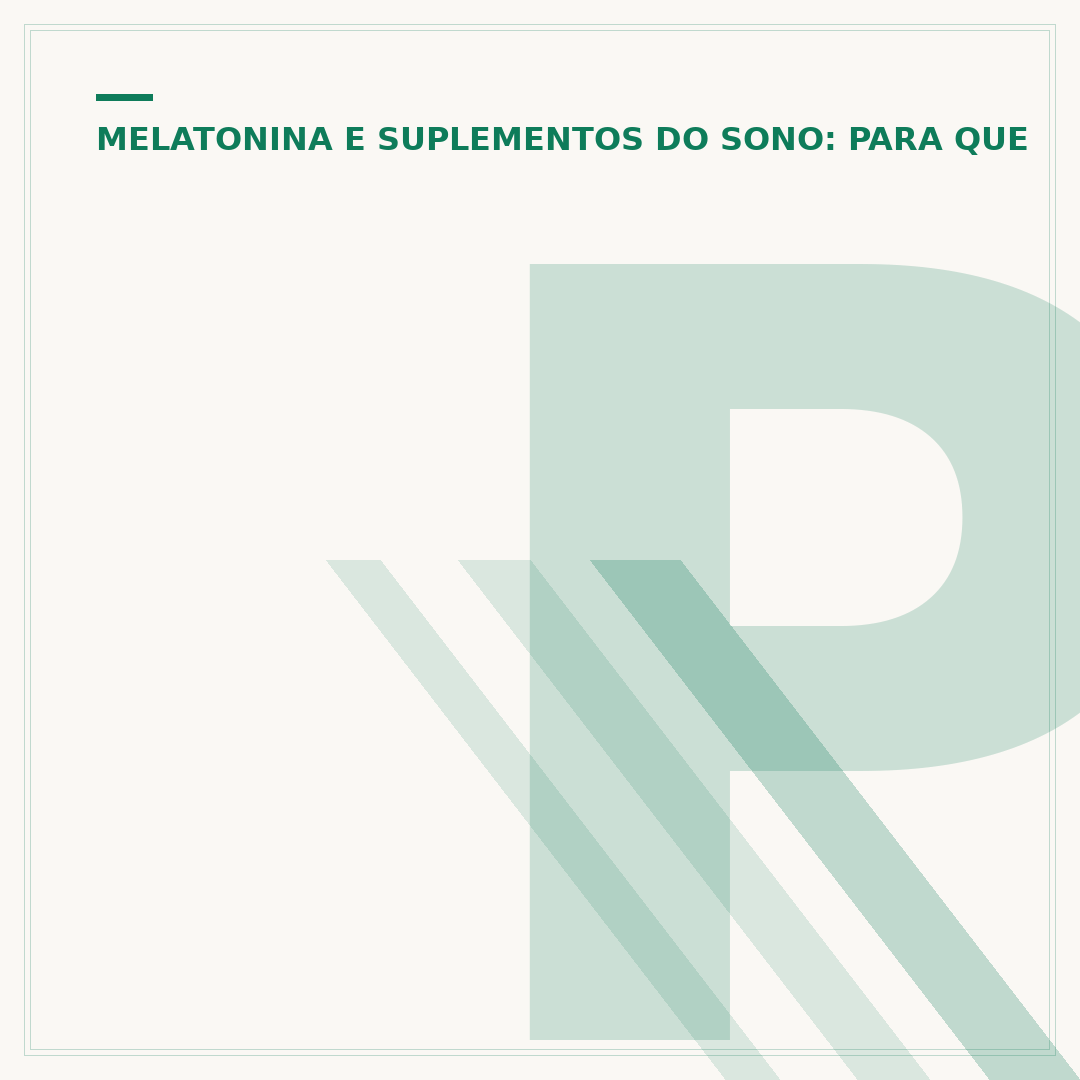 Para que serve a melatonina em cápsula