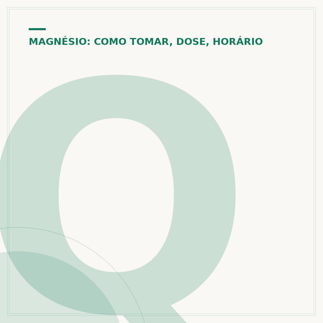 Quanto tempo para o magnésio fazer efeito?