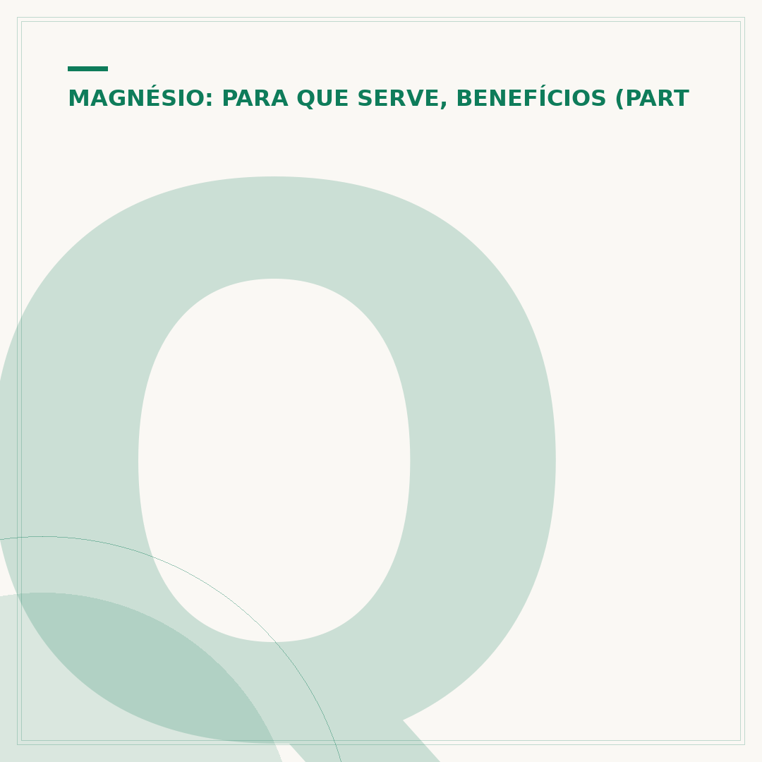 Quantas formas de magnésio existem?