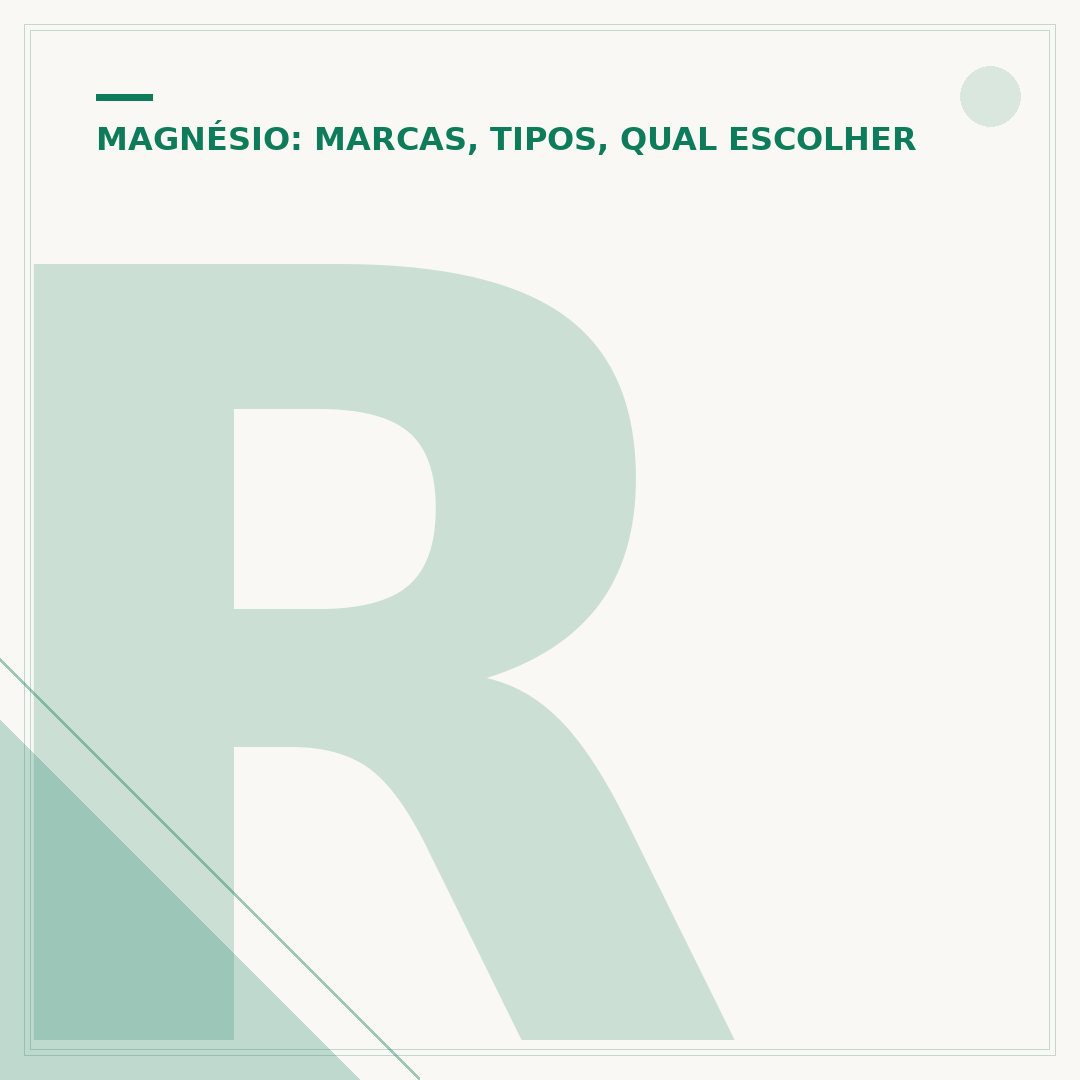 Reposição de magnésio