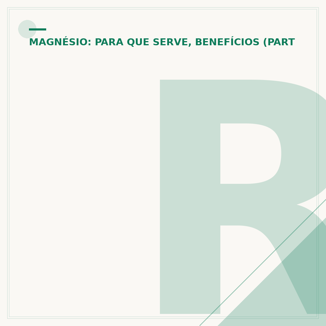 Reposição de magnésio: para que serve e como fazer