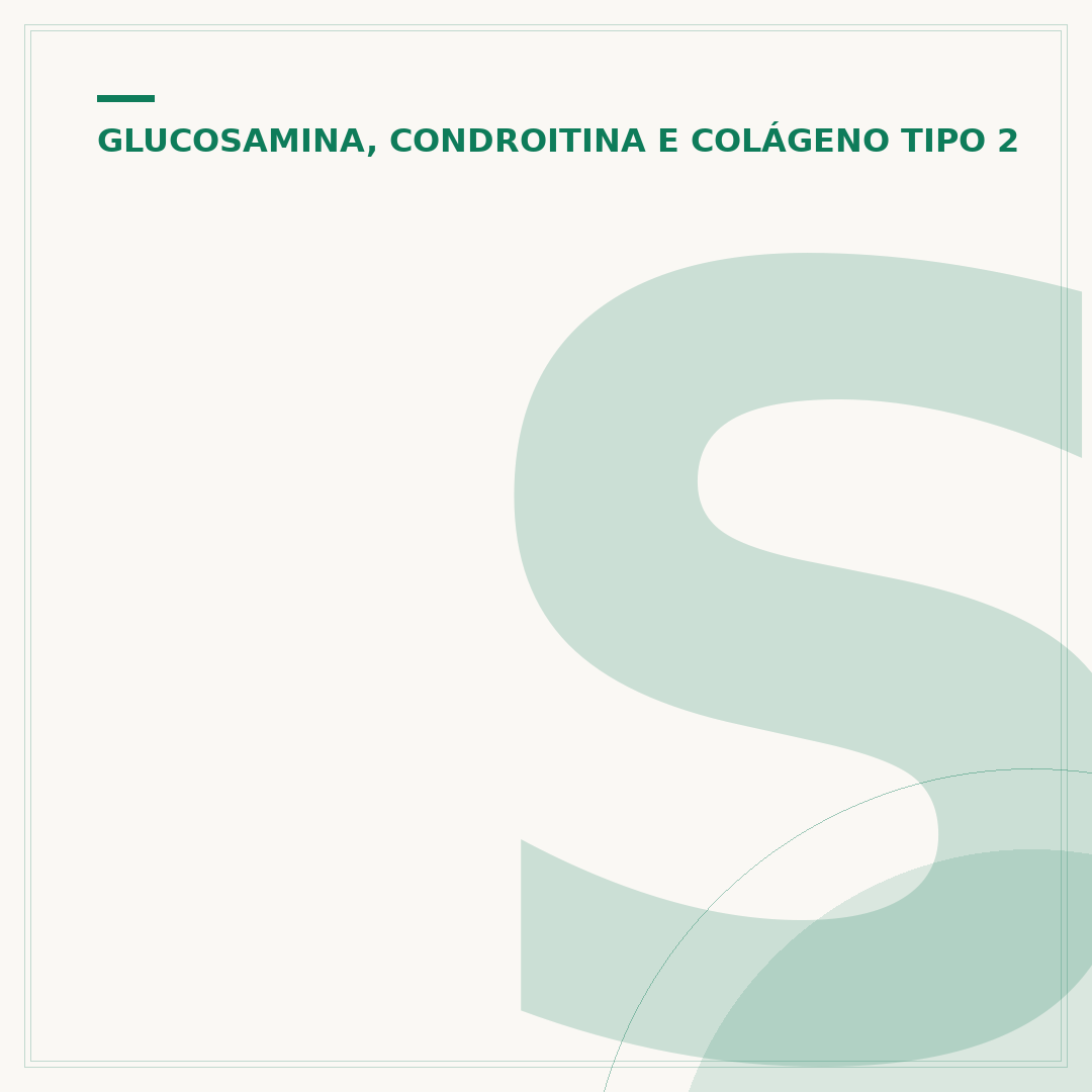 Sulfato de glicosamina e sulfato de condroitina