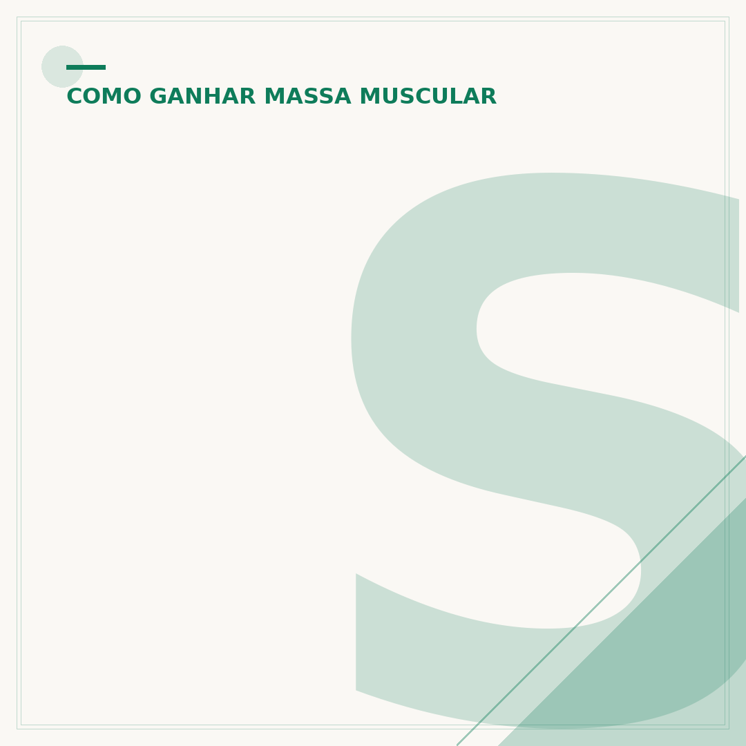 Suplemento para ganho de massa muscular