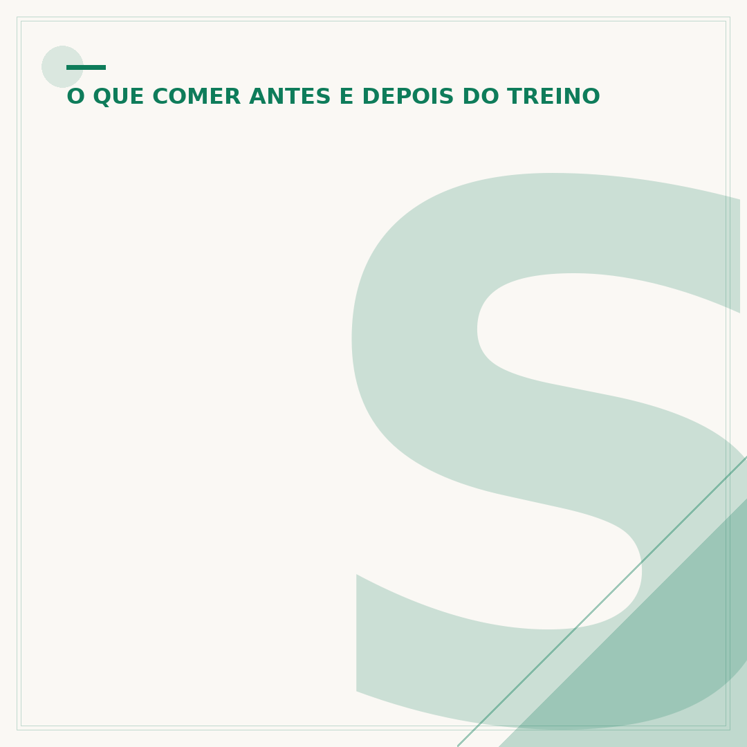 Suplemento pós-treino