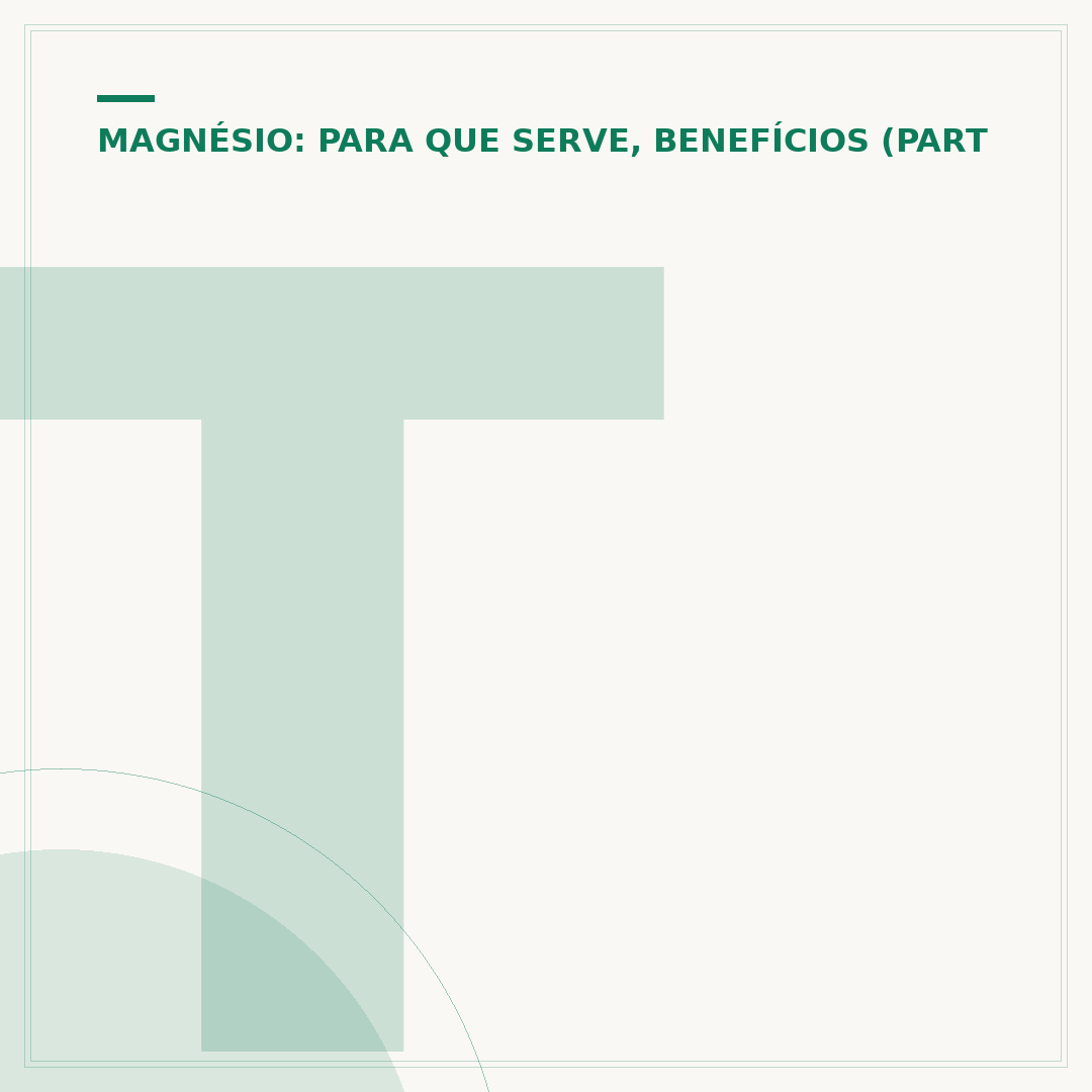 Todos os tipos de magnésio