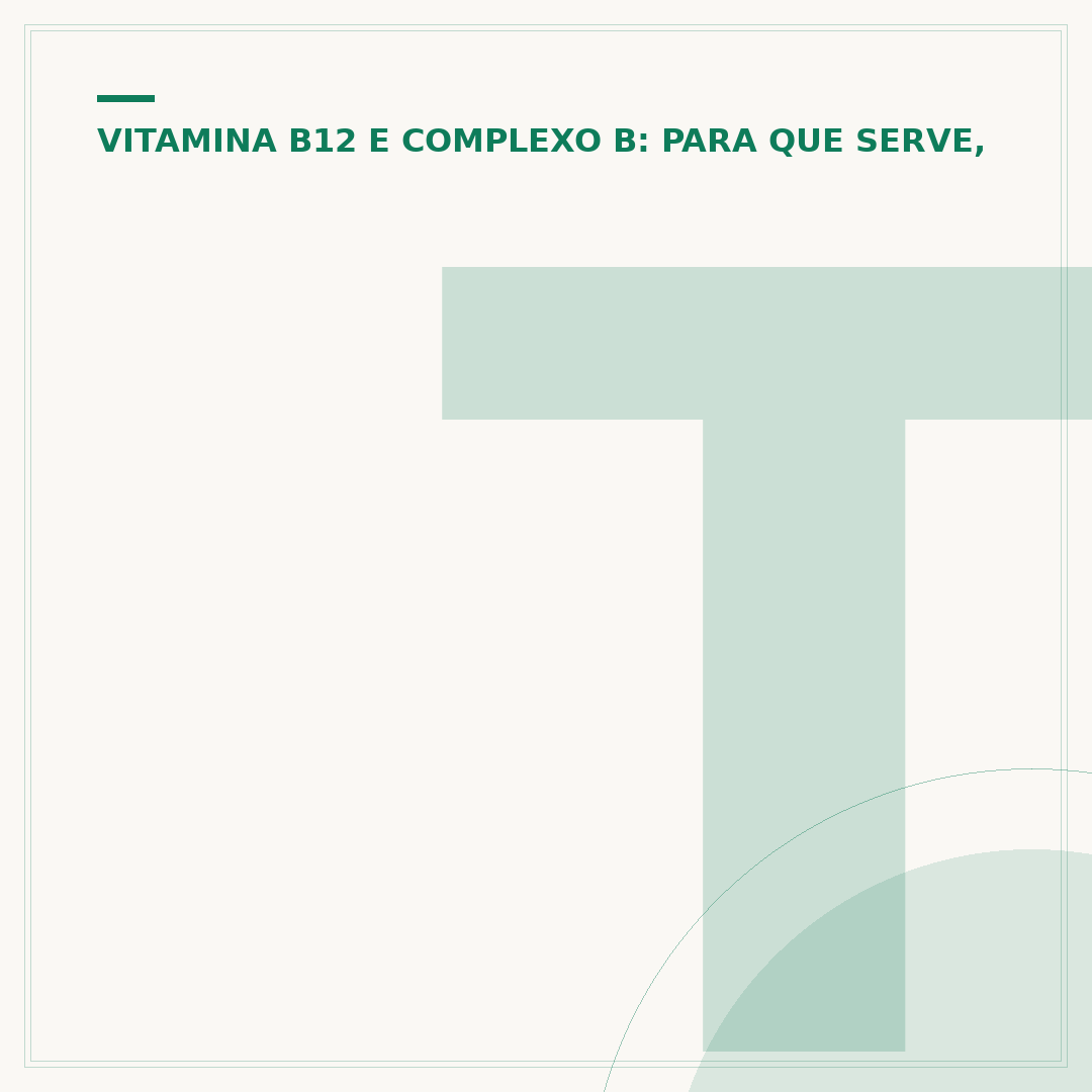 Tipos de vitamina b12: qual escolher para sua saúde