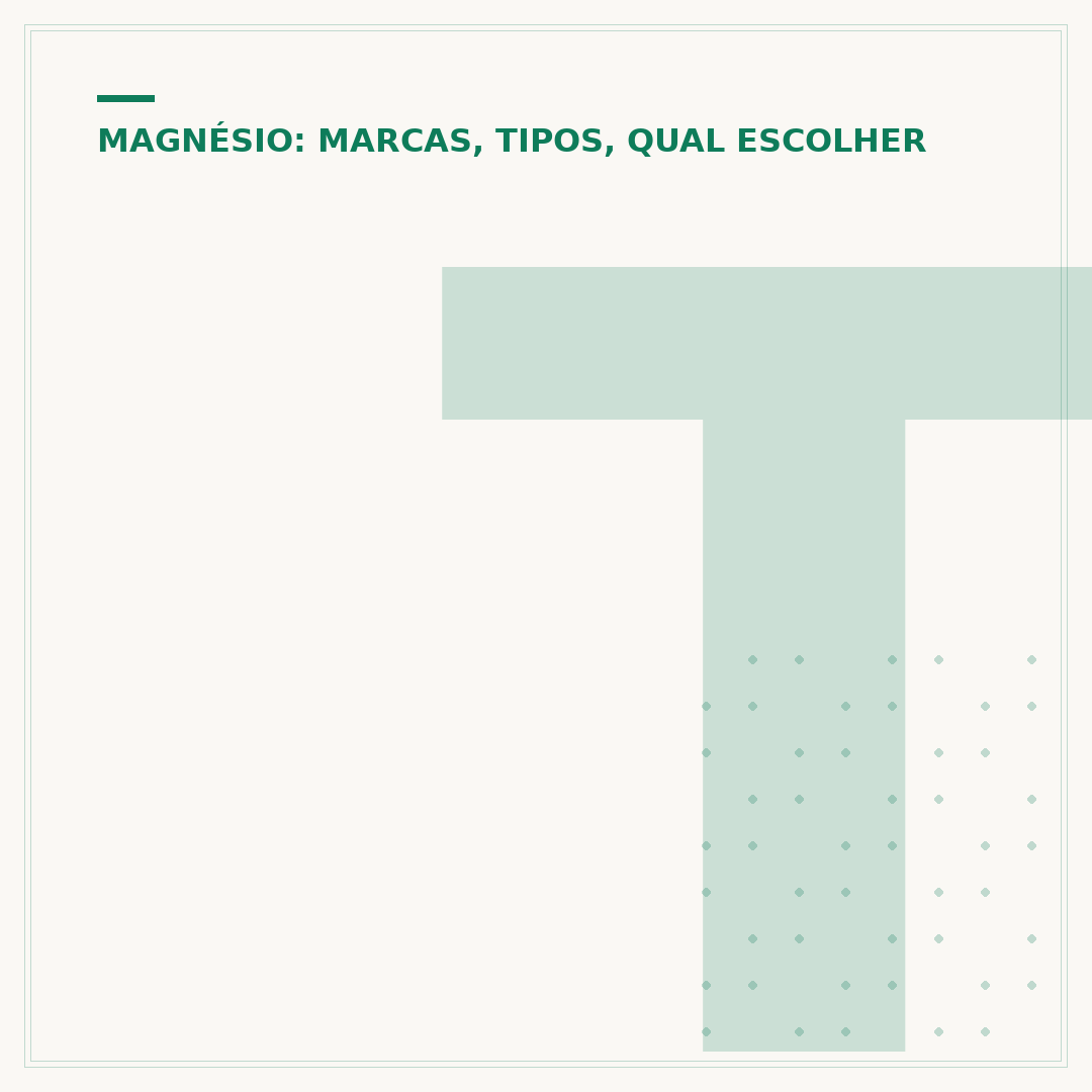 Trio Magnésio: o que é e como escolher a melhor combinação
