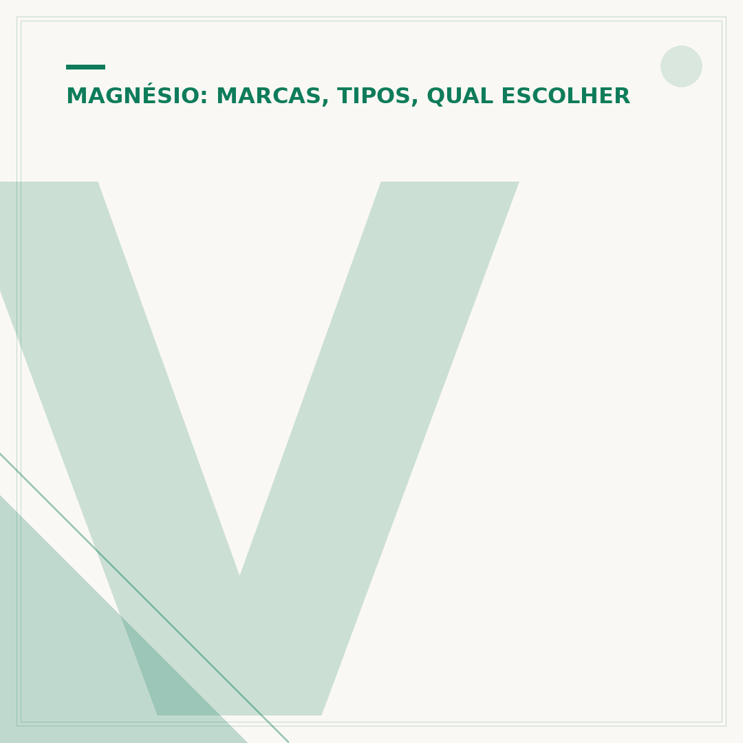 Vitamina e magnésio