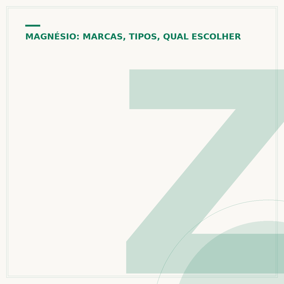 Zinco e magnésio