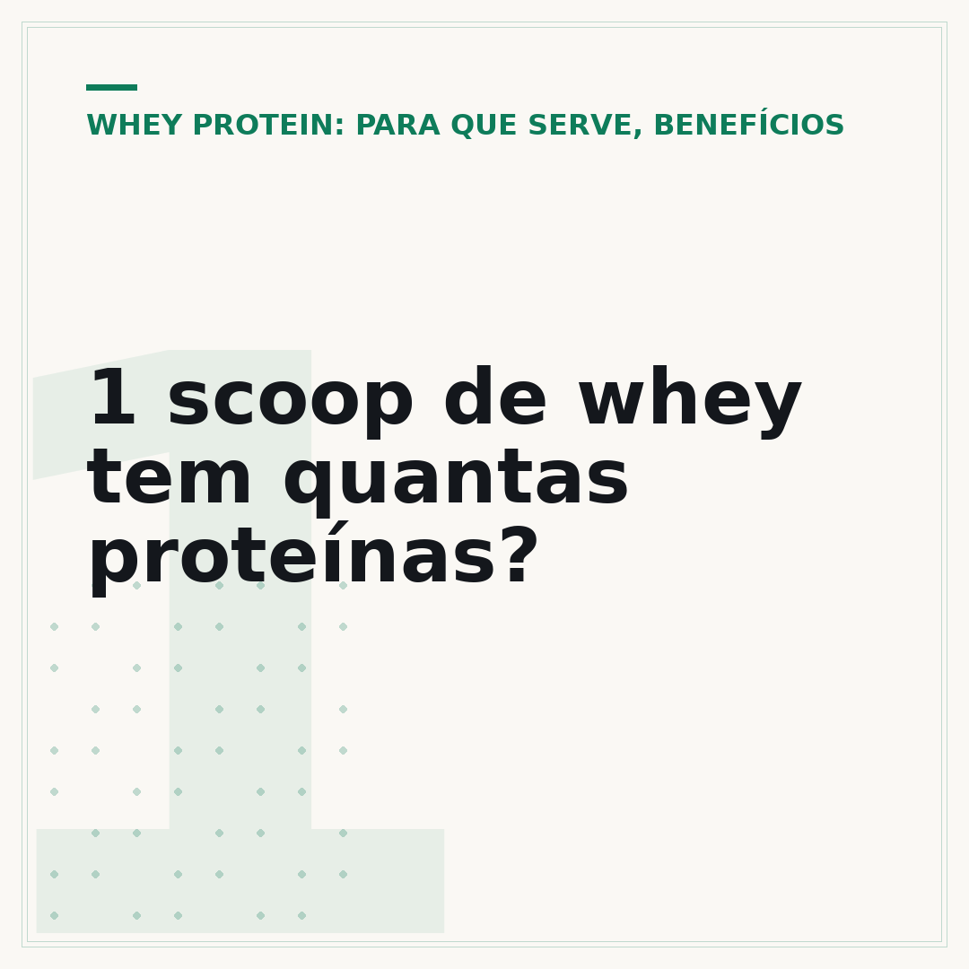 1 scoop de whey tem quantas proteínas?