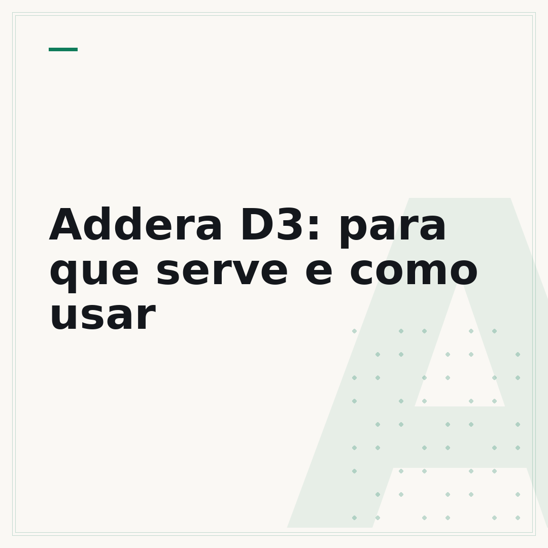 Addera D3: para que serve e como usar