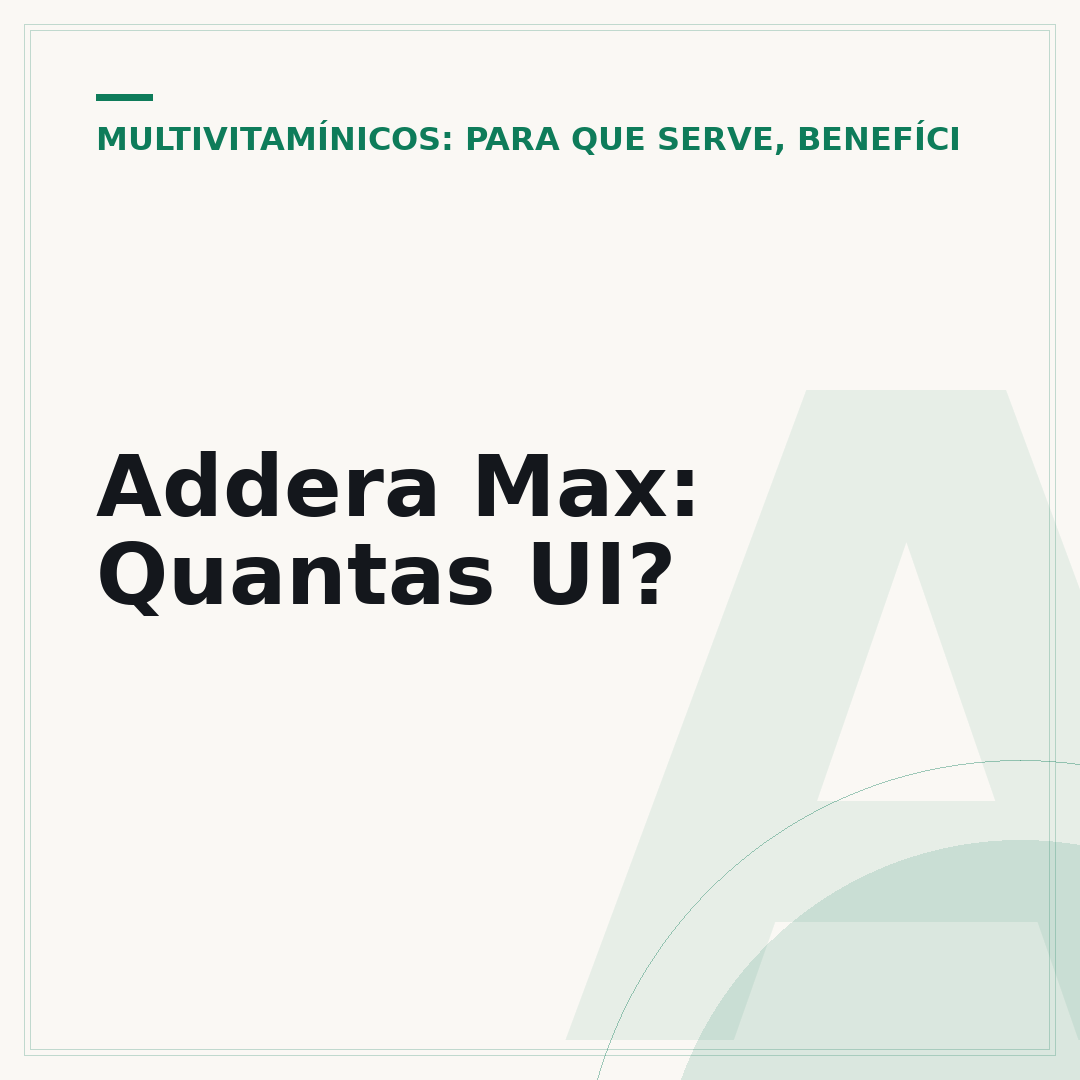 Addera Max: Quantas UI?