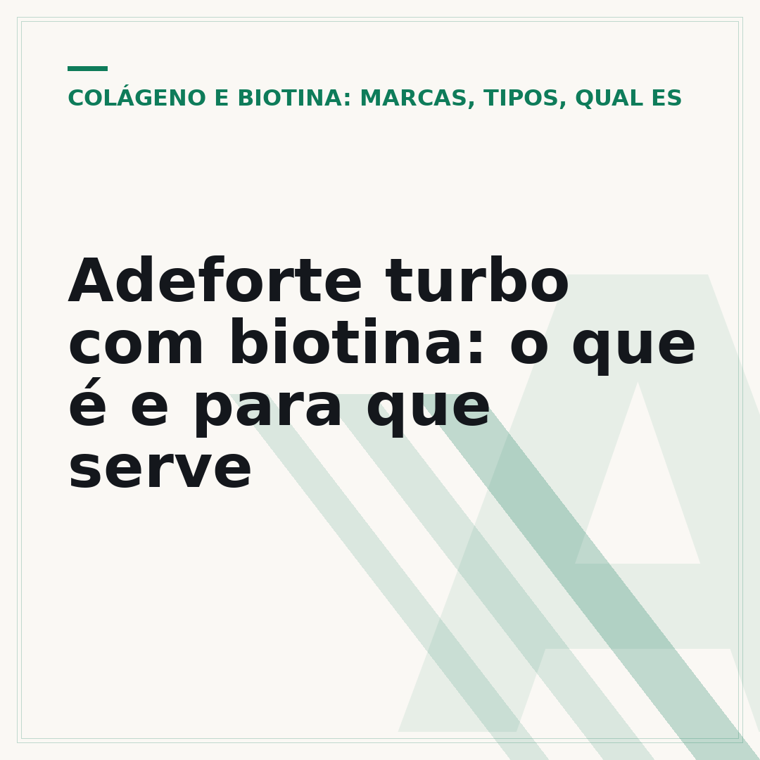 Adeforte turbo com biotina: o que é e para que serve