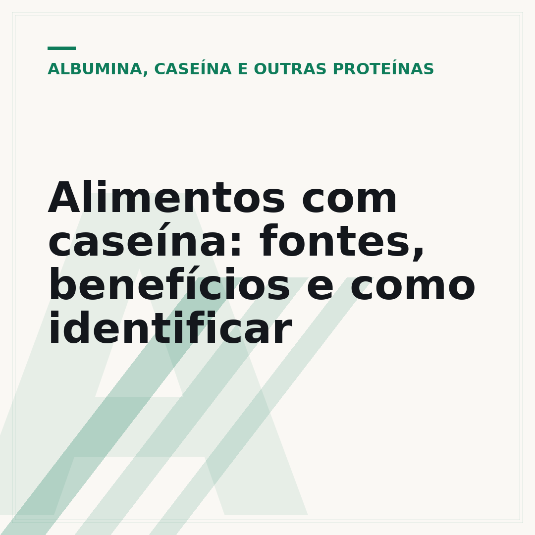 Alimentos com caseína: fontes, benefícios e como identificar
