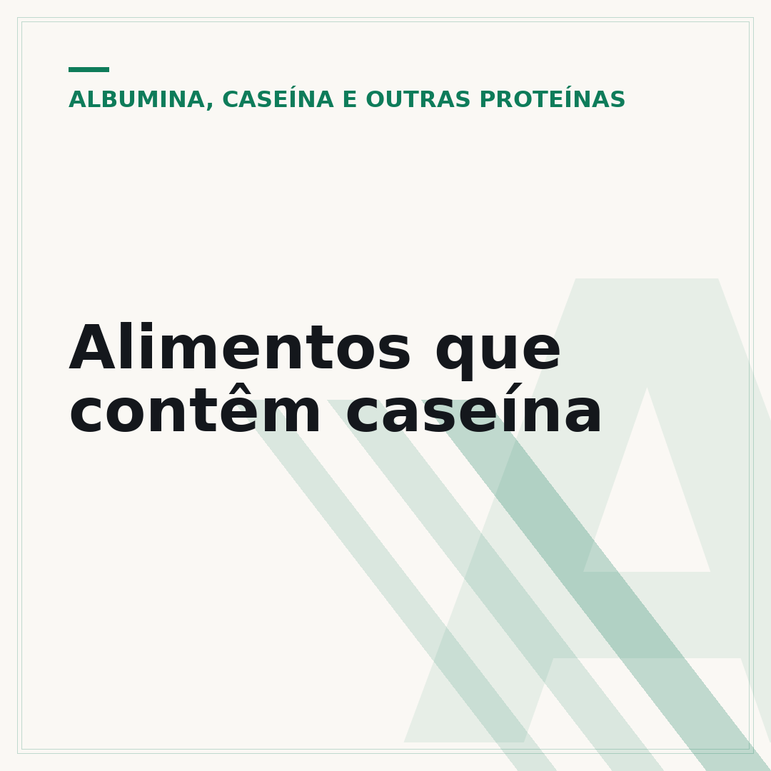 Alimentos que contêm caseína