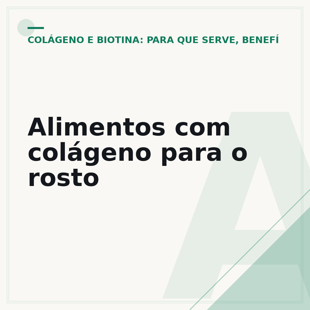 Alimentos com colágeno para o rosto
