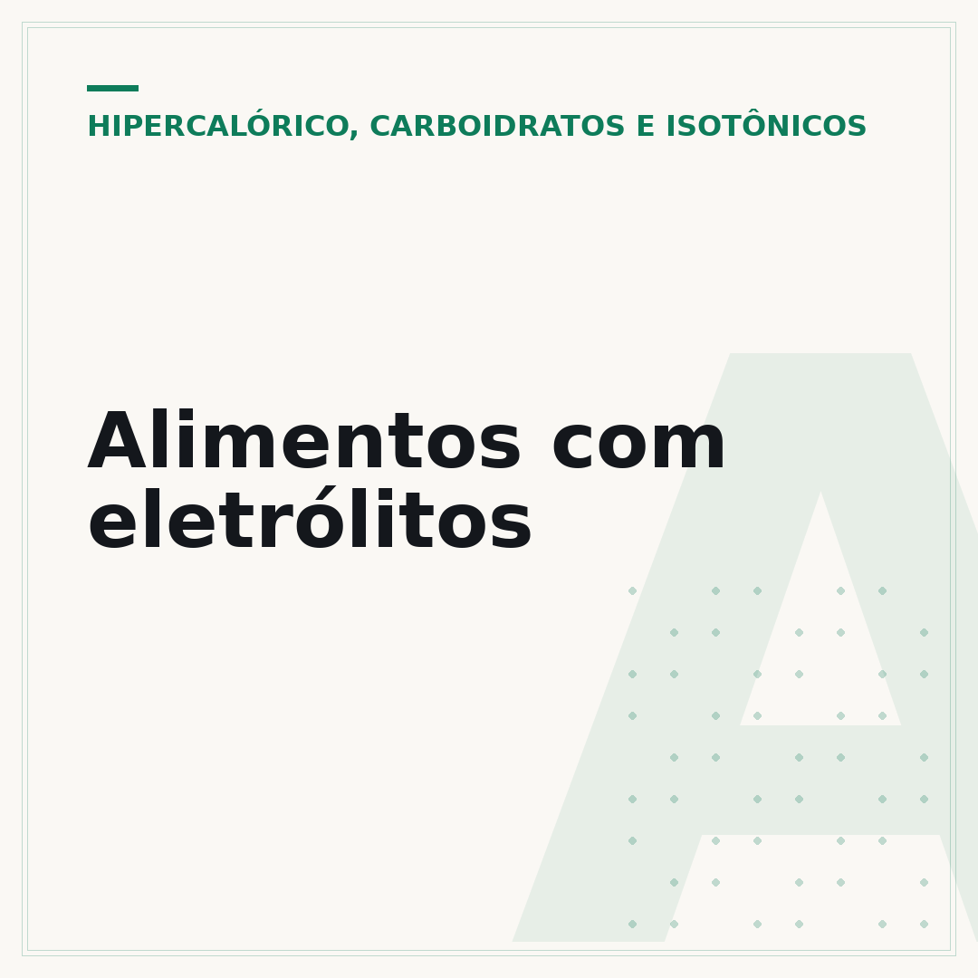 Alimentos com eletrólitos