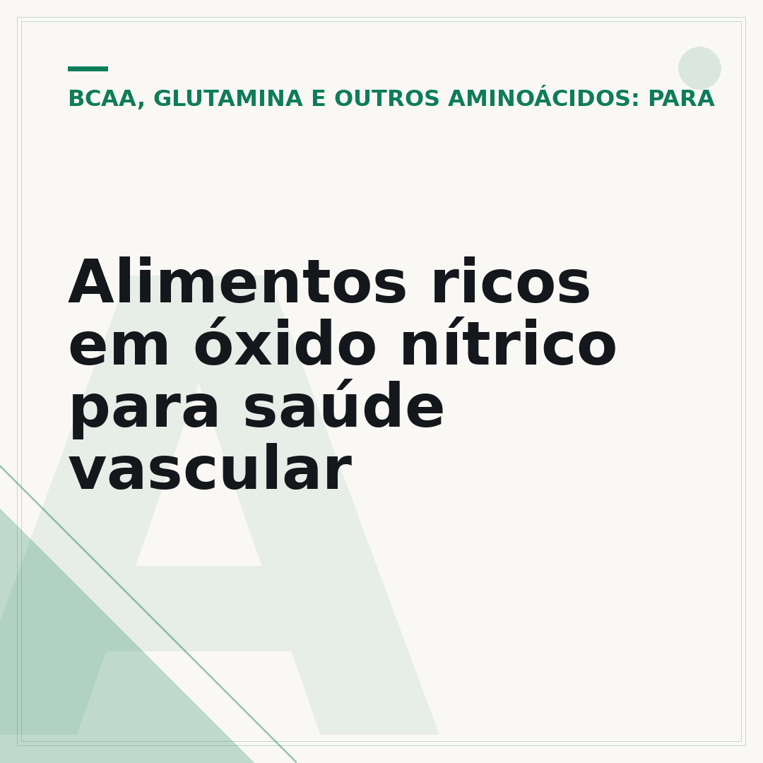 Alimentos ricos em óxido nítrico para saúde vascular