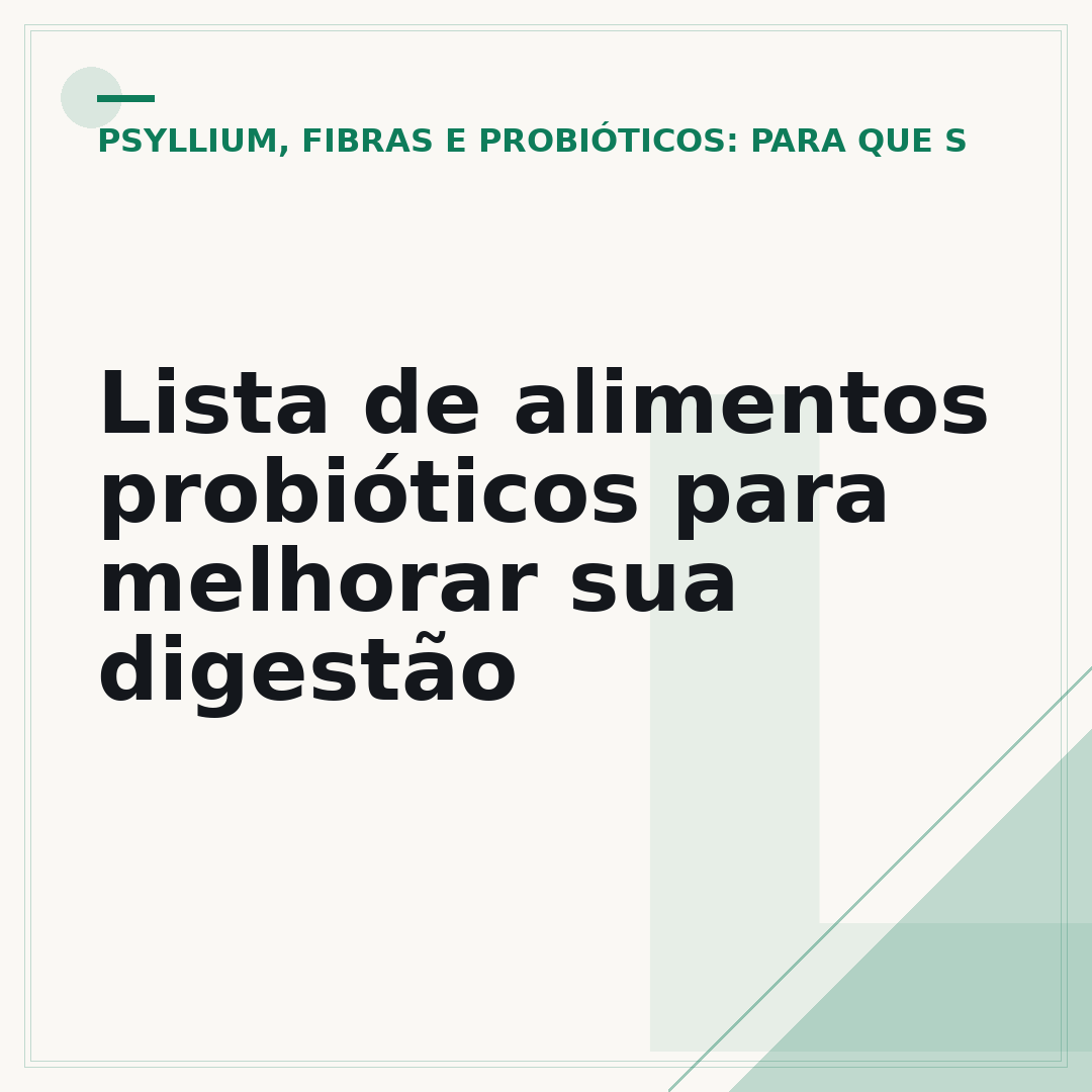 Lista de alimentos probióticos para melhorar sua digestão