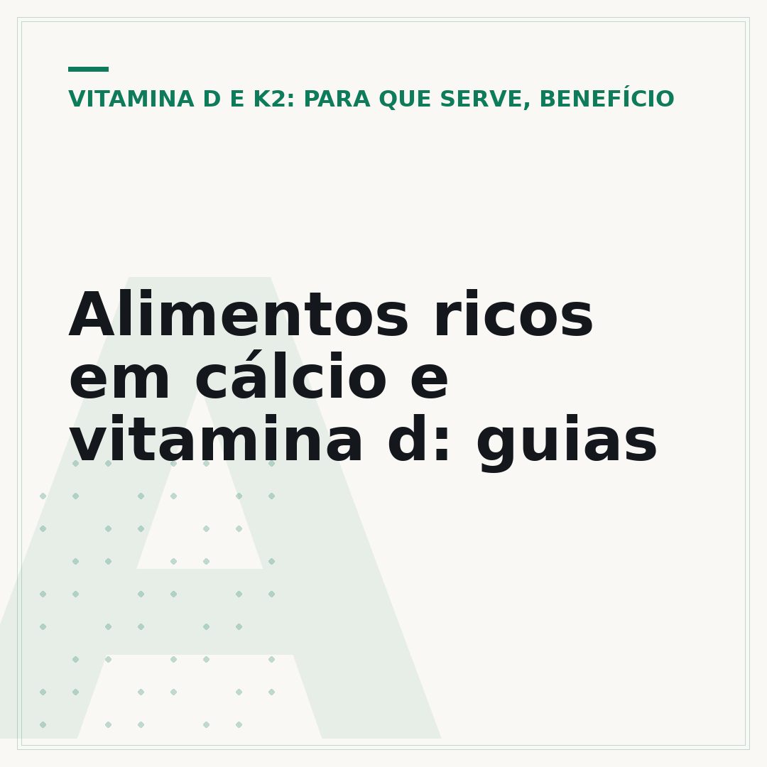 Alimentos ricos em cálcio e vitamina d: guias