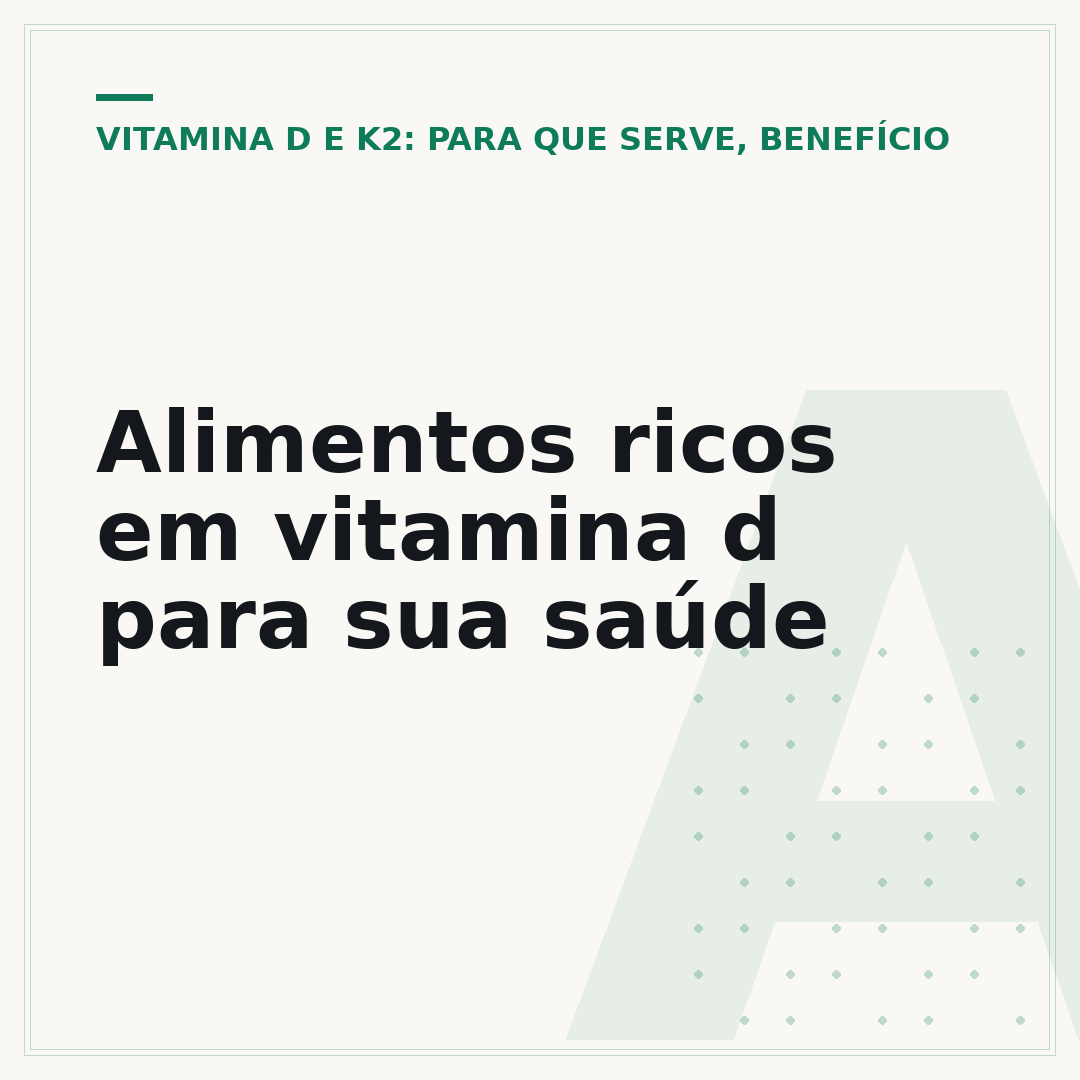 Alimentos ricos em vitamina d para sua saúde