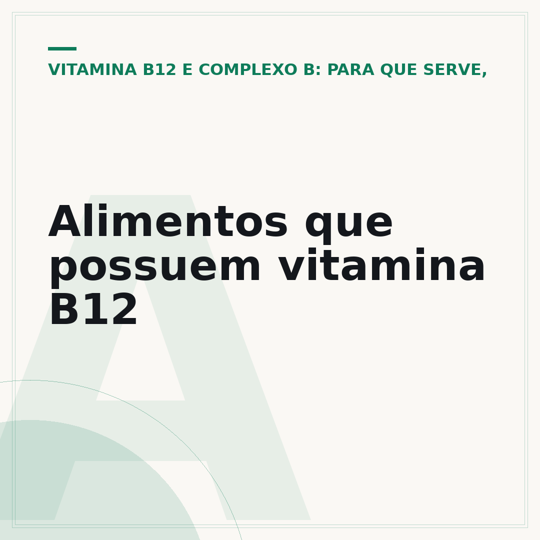 Alimentos que possuem vitamina B12