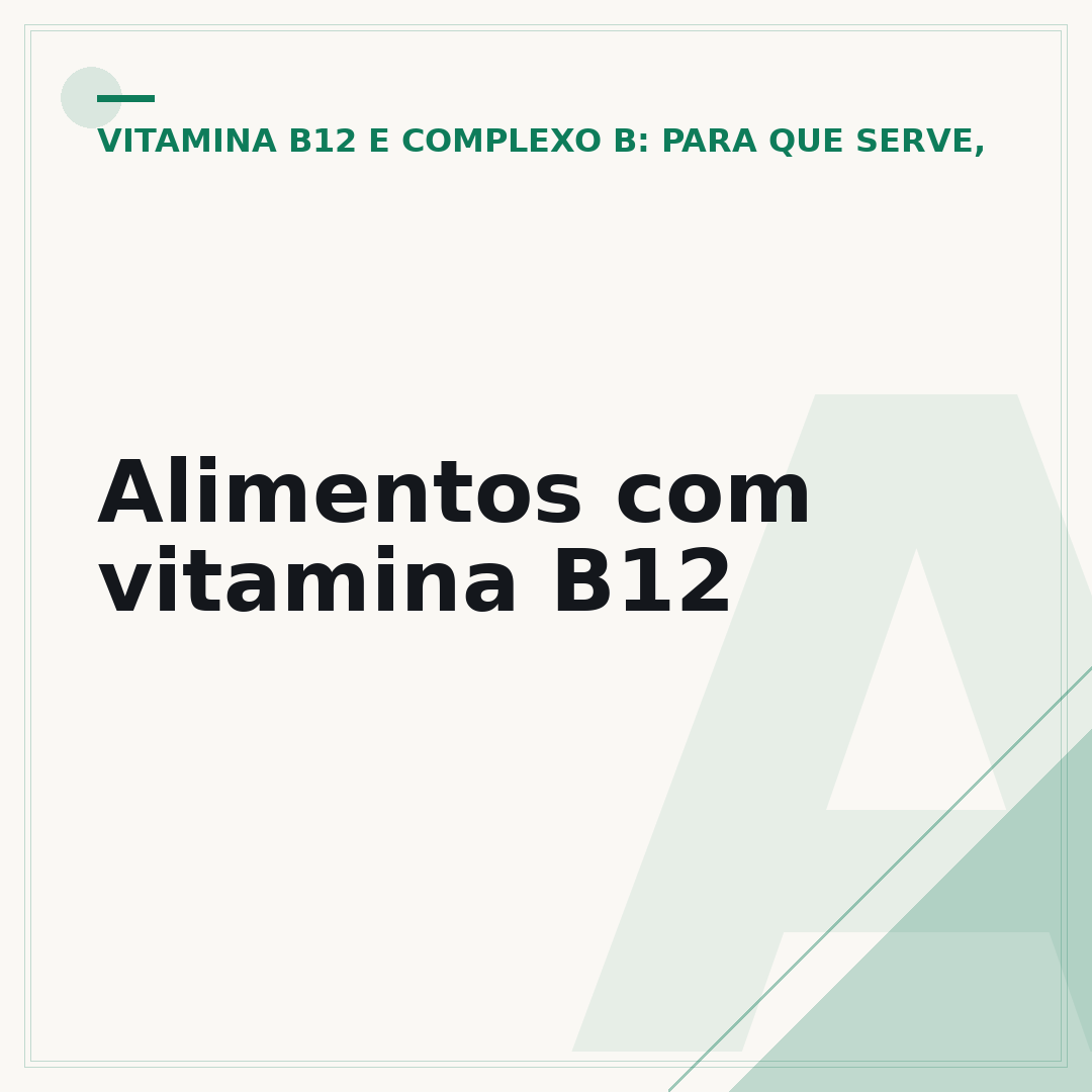 Alimentos com vitamina B12