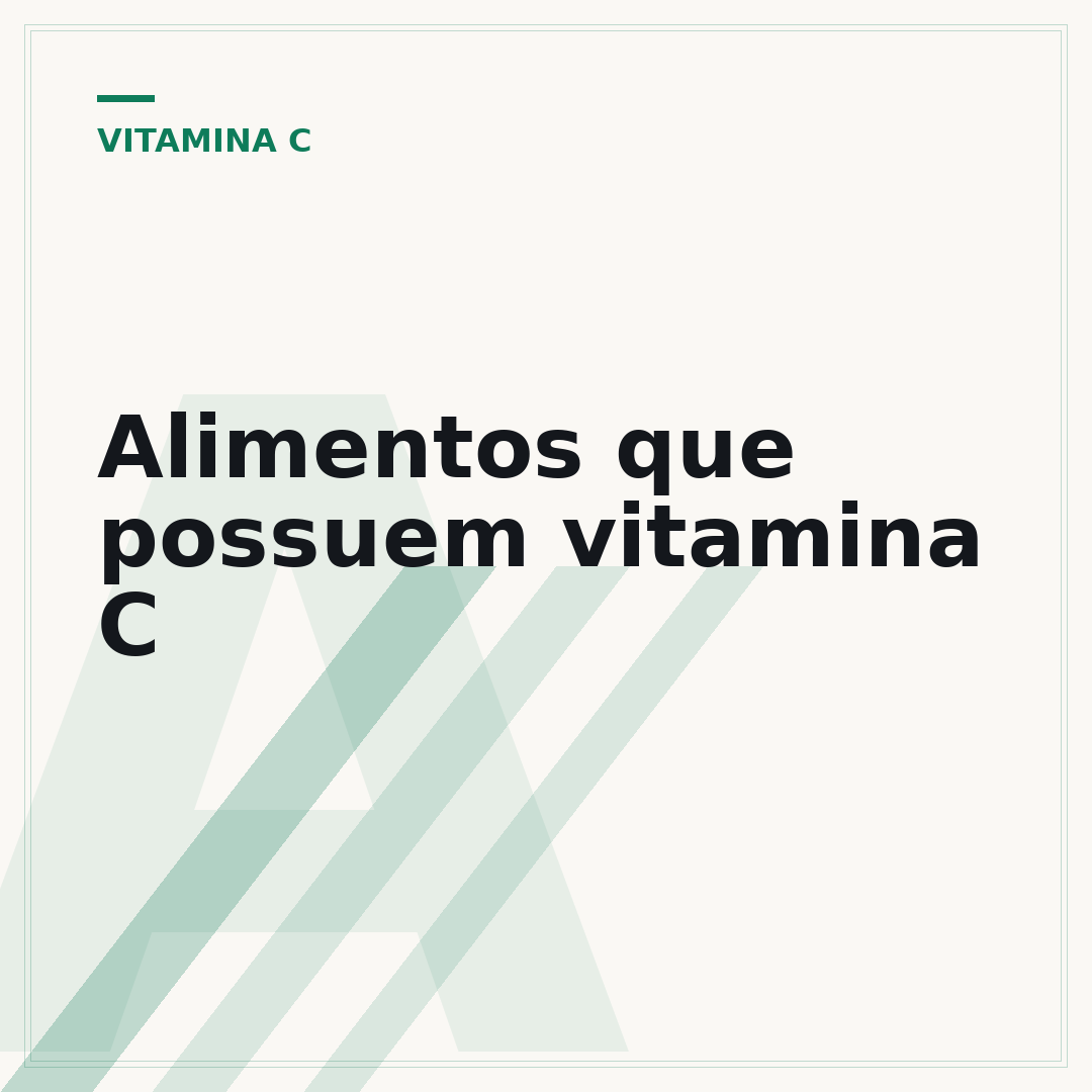 Alimentos que possuem vitamina C