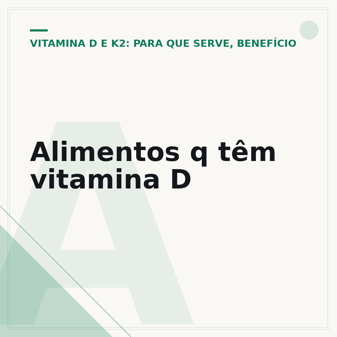 Alimentos q têm vitamina D