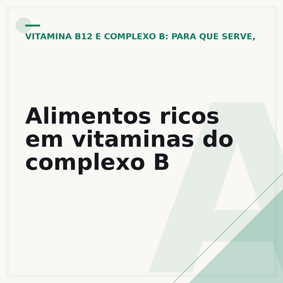 Alimentos ricos em vitaminas do complexo B