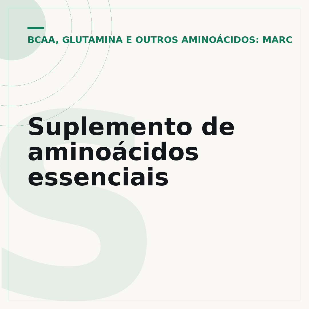 Suplemento de aminoácidos essenciais