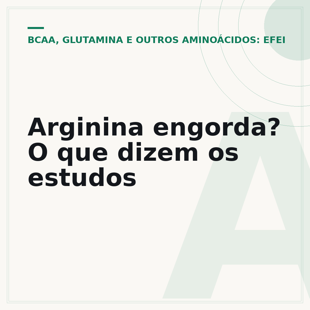 Arginina engorda? O que dizem os estudos