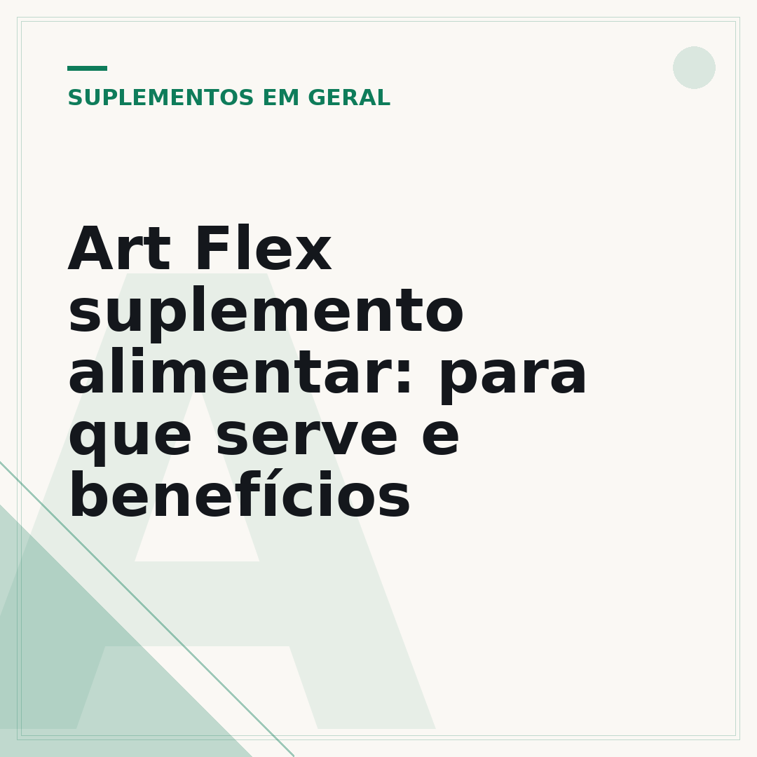 Art Flex suplemento alimentar: para que serve e benefícios