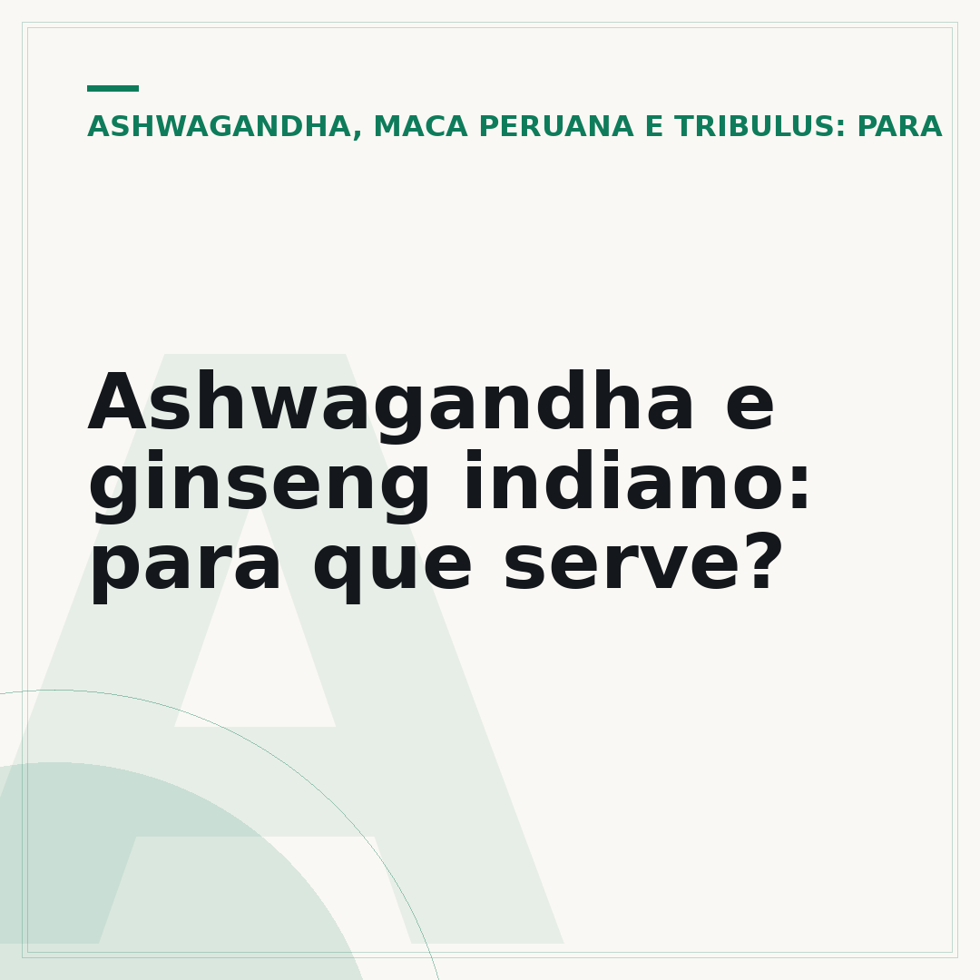 Ashwagandha e ginseng indiano: para que serve?