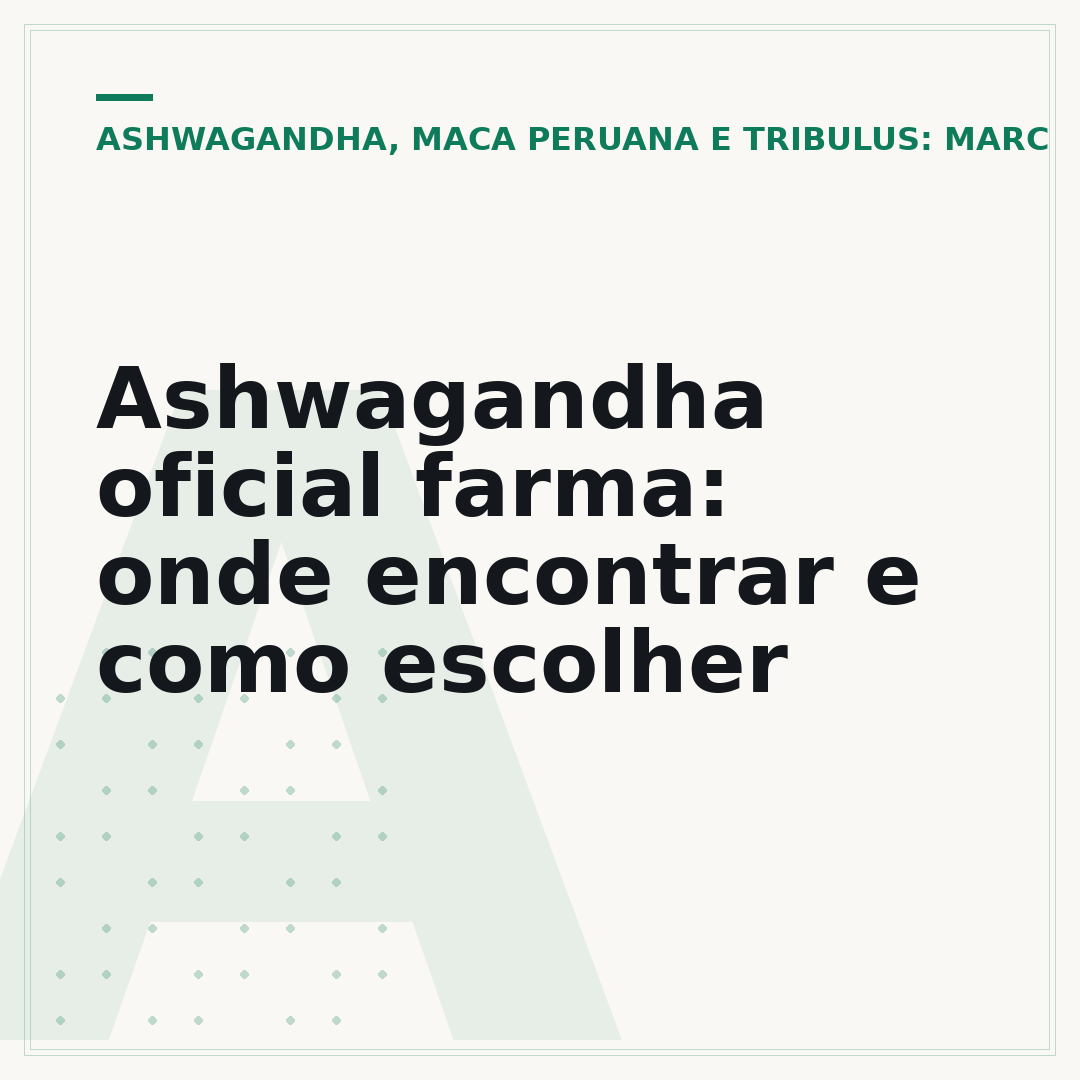 Ashwagandha oficial farma: onde encontrar e como escolher