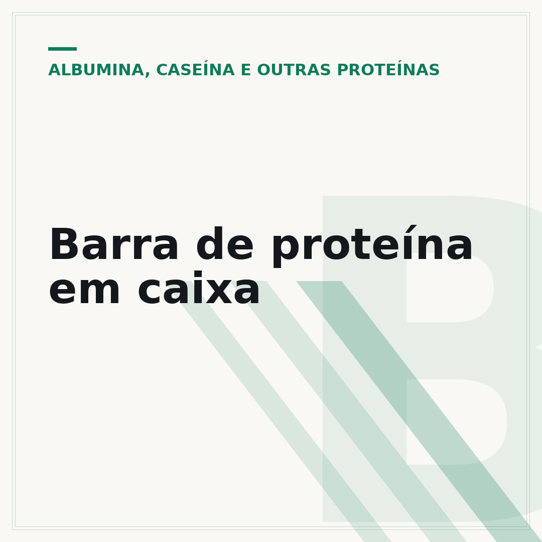Barra de proteína em caixa