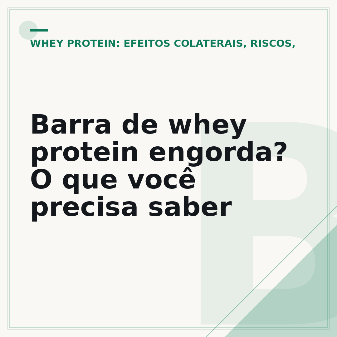 Barra de whey protein engorda? O que você precisa saber